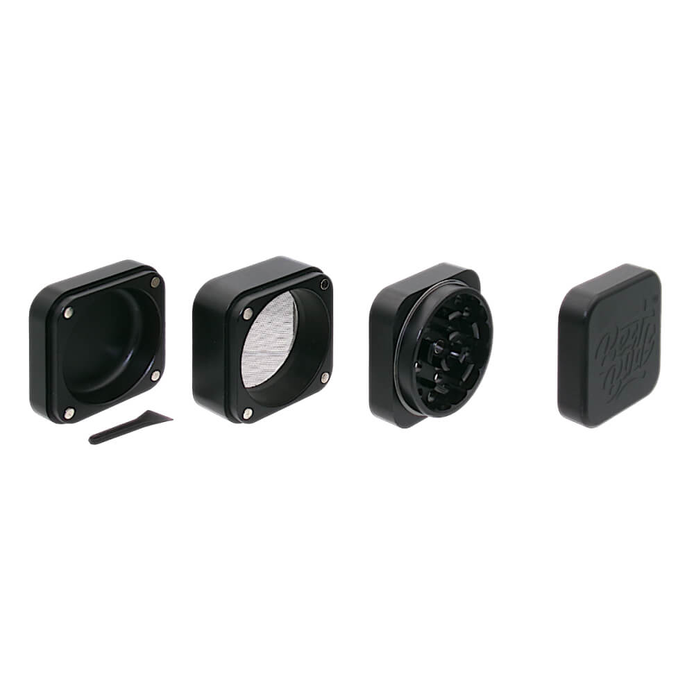 Best Buds The Cube Aluminium Grinder Schwarze Teile