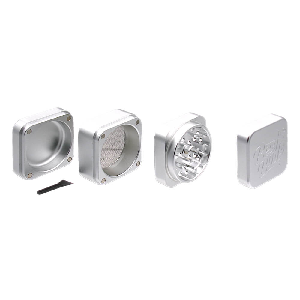 Best Buds The Cube Aluminium Grinder Silberteile