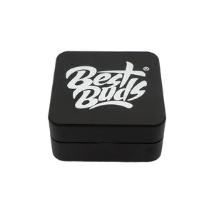 Best Buds Flat Square Aluminium Grinder Onyx