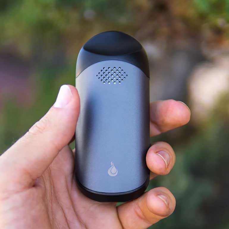 Flowermate Cap Pro Größe in der Hand Silber