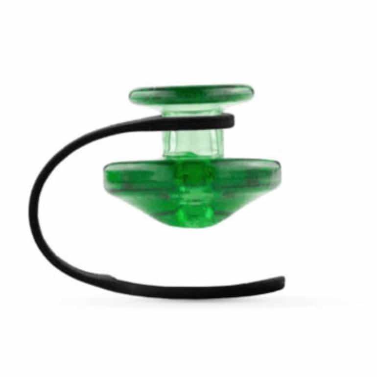 Puffco-Peak-Carb-Cap-und-Tether-grün