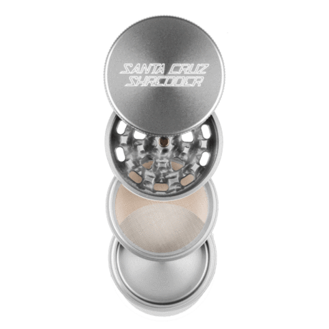 Santa Cruz Shredder 4 Piece Medium Silver Grinder Ireland